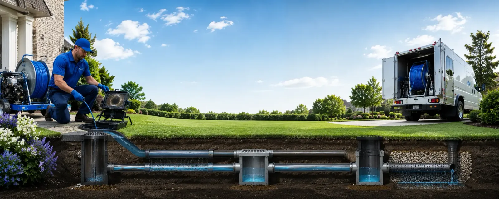 Outdoor drain cleaning information for Linneus, MO